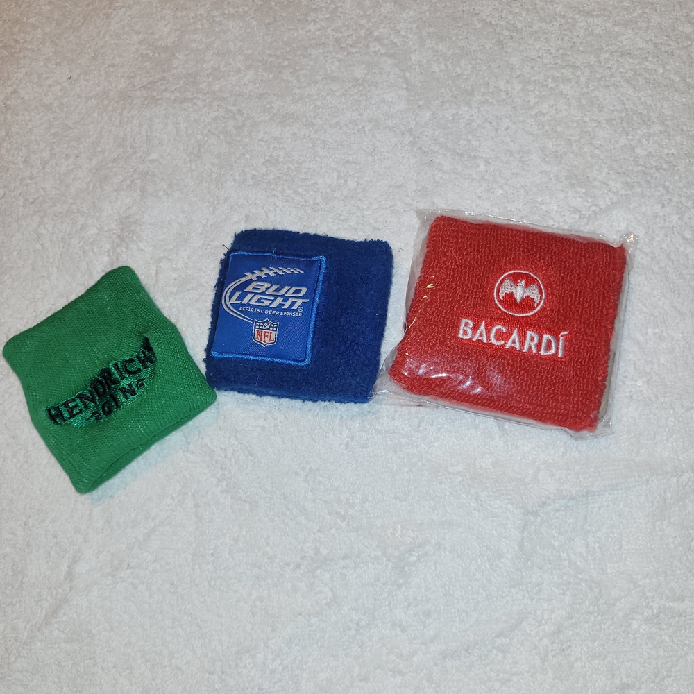 Heineken, Bud Light, Bacardi Wristbands Set